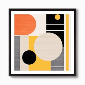 Astral Dance: Squares and Circles in Flux Art Print