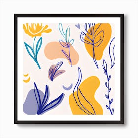 Botanical Menagerie (1) Art Print