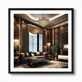 Luxury Living Room 1 Art Print