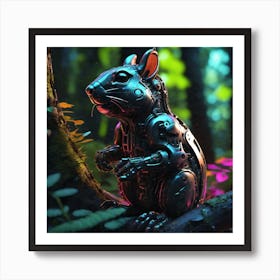 Robot Rat Art Print