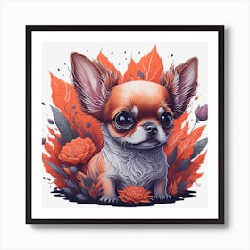 Chihuahua Portrait  Art Print