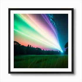 Rainbow Lights In The Sky Art Print