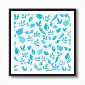 Light Blue Petals Art Print