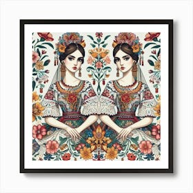 Mexican Folk Art Art Print