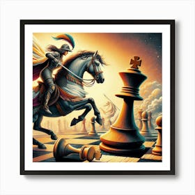 Knight On Horseback15 Art Print