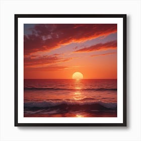 Sunset Stock Videos & Royalty-Free Footage Art Print