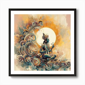 Lord Krishna 7 Art Print