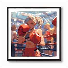Boxing Girl 2 Art Print