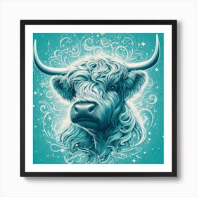 Highland Cow 7 Art Print