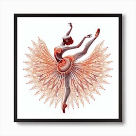 Ballerina Motion Art Print