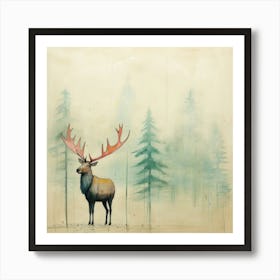 Cute Elk 2 Póster