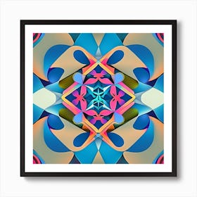 Abstract Psychedelic Pattern 1 Art Print