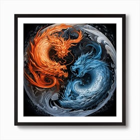 Yin And Yang Art Print