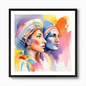 Women In Turbans Art Print