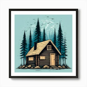 Cabin In The Woods 7 Art Print