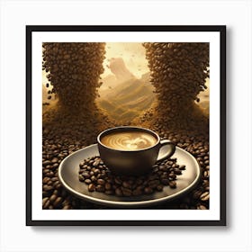 Coffee Art 3 Art Print