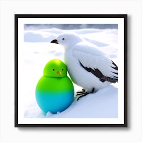 Bird And Egg Art Print