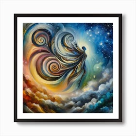 Angel Of The Sky Art Print