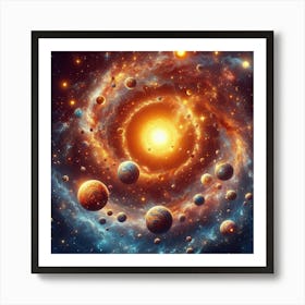 Galaxy In Space 1 Art Print