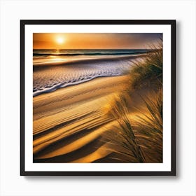 Sunset On The Beach 691 Art Print