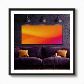 A Vibrant Digital Painting Of A Thanksgiving Themed Gradient Splash Radiating From A Corner On A Da 2 2 Art Print