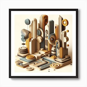 3d Art 3 Art Print