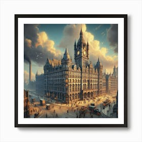 Industrial Manchester Art Print