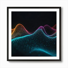 Abstract Wave Pattern 9 Art Print