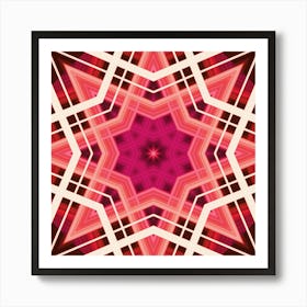 Star Pattern From Lines Art Print