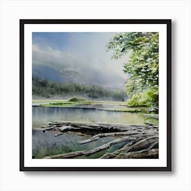 Serene Landscape Art Print