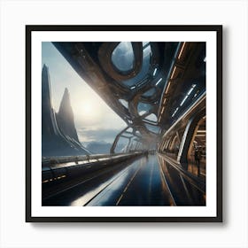 Futuristic Cityscape 10 Art Print