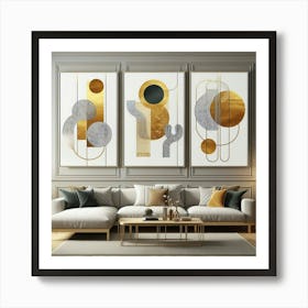 Abstract Geometric Wall Art Art Print