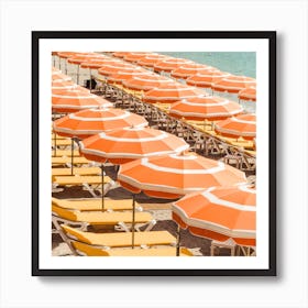 Italian Riviera Beach Square Poster