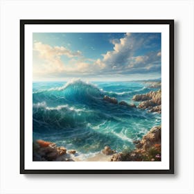 Ocean Waves 3 Art Print