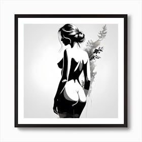 Nude Woman Art Print