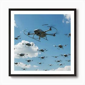 Large Group Of Drones Art Print