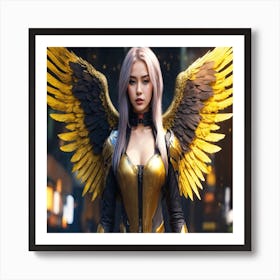 Angel With Wings Art Print