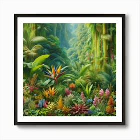 lush rainforest Art Print