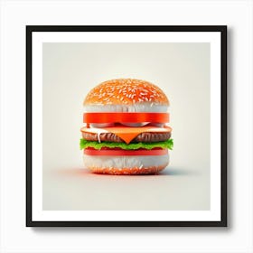 Cheeseburger Iconic (97) Art Print