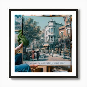 Of A Street Scene Art Print