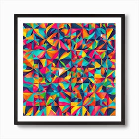 Abstract Geometric Pattern 7 Art Print