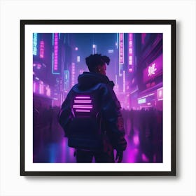 Neon City Art Print