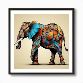 Elephant Painting Art Print