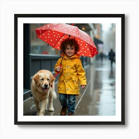 Flux Dev A Young Boy With Bright Brown Eyes Messy Curly Brown 1 Art Print