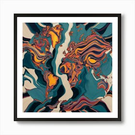 World Map 30 Art Print