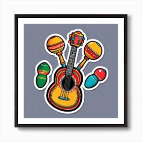 Mexican Guitar 2 Art Print