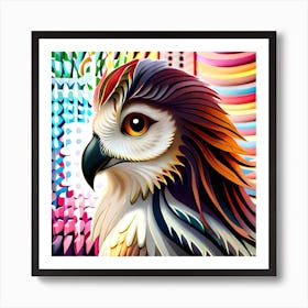 Colorful Owl 1 Art Print