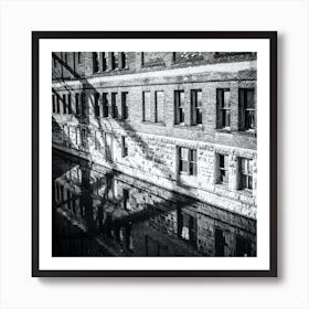 The Dangerous Line Black And White 2 Art Print