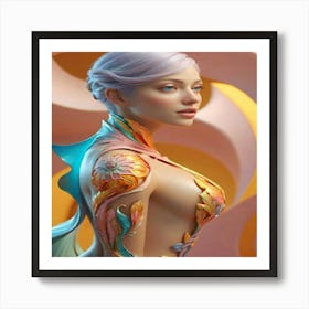 Beautiful Woman Art Print