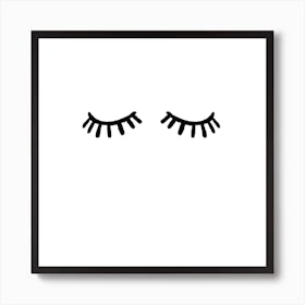 Nursery   Eyelashes Art Print